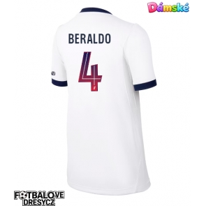 Paris Saint-Germain Lucas Beraldo #4 Dámské Venkovní Dres 2026-27 Krátký Rukáv